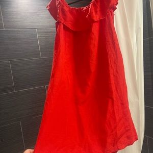 Tommy Bahamas linen dress off the shoulder size large